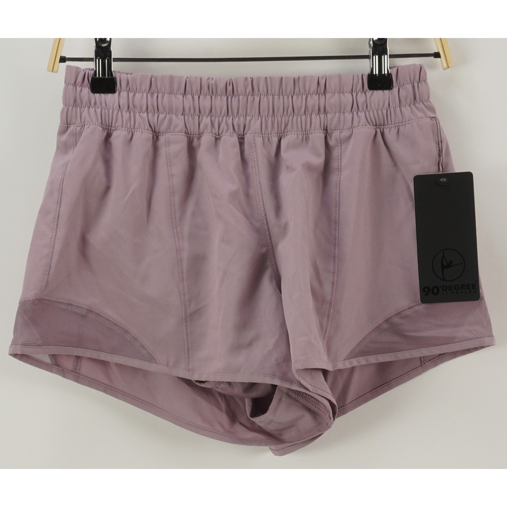 New 90 Degree Elderberry Purple Lightweight Stretch Athletic Shorts Women's XS‎